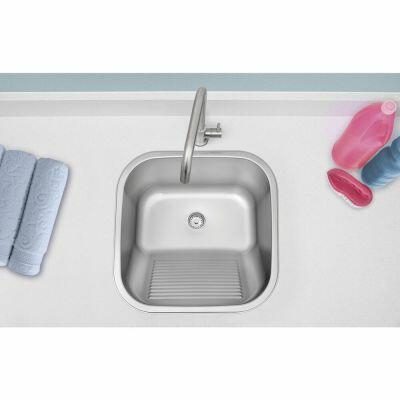 Tanque de Inox Monobloco com Válvula 30L Tramontina Tanque de Inox Monobloco com Válvula 30L Tramontina