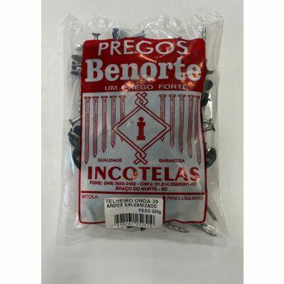 Prego Galvanizado 18x27 Telheiro 1/2kg Pregos Benorte