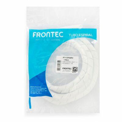 Organizador de Fios Frontec 2m 1/2 Tubo Espiral Branco