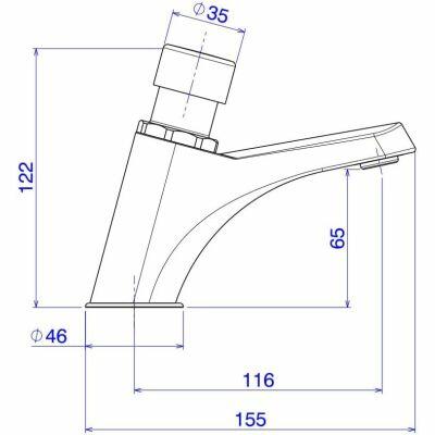 Torneira para Banheiro de Mesa Bica Baixa 1/2" Decamatic Eco Cromado Deca