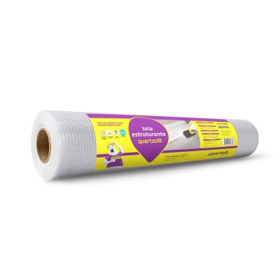 Tela de Poliéster Estruturante 73CM x 10M Branca Quartzolit