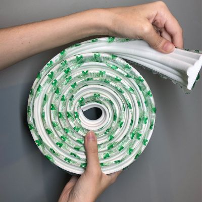 Boiserie de EVA Autocolante 38mm X 5m RM61 Branco Meu Rodapé