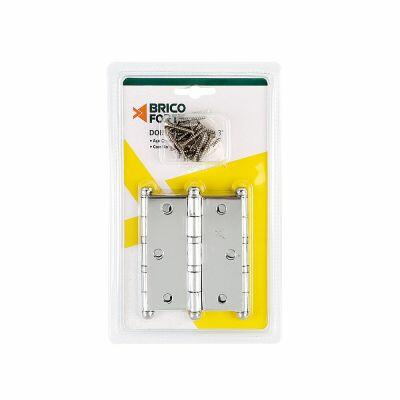Dobradiça 3.1/2X3'' Cromado Brico Forte