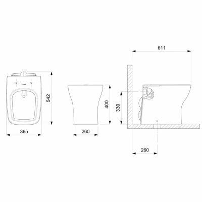 Kit Vaso Sanitário convencional Boss Branco