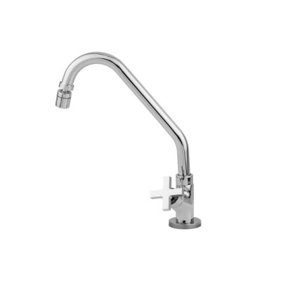 Torneira para Cozinha de Mesa Bica Alta 1/2" 1168 Fluxo Cromado Addra