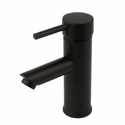 Kit Torneira Misturador para Banheiro de Mesa + Acessório Linfa Preto Fosco Addra