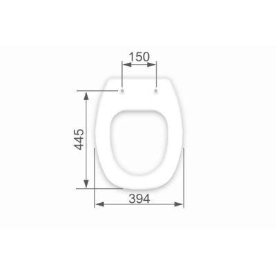 Assento Sanitário Poliéster Almofadado Thema Branco Astra