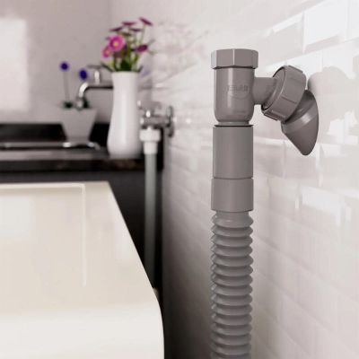 Adaptador Articulado para Maquina Lavar Cinza Ajustavel Blukit