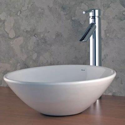 Cuba para Banheiro de Apoio Redonda 35cm Branco Gelo Deca