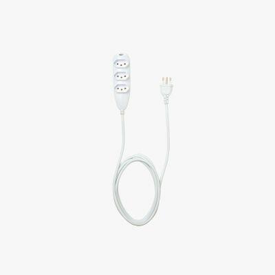 Extensão 5m 3 tomadas 2p+t 10a 3005 Branco Intelbras