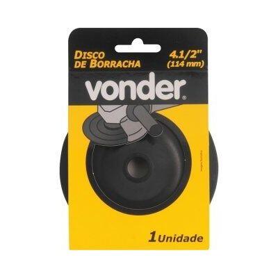 Disco de Borracha para Lixadeira 4.1/2" Flexível Vonder