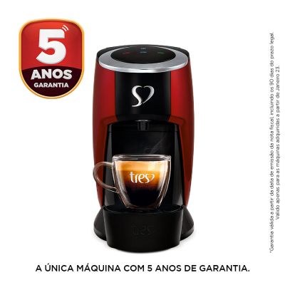 Cafeteira Espresso Touch Vermelho - TRES 3 Corações