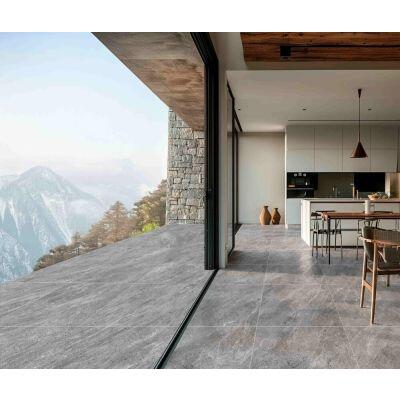 Piso Cerâmico Londres Dry Tech Cimento Retificado Externo 86x86cm Incefra