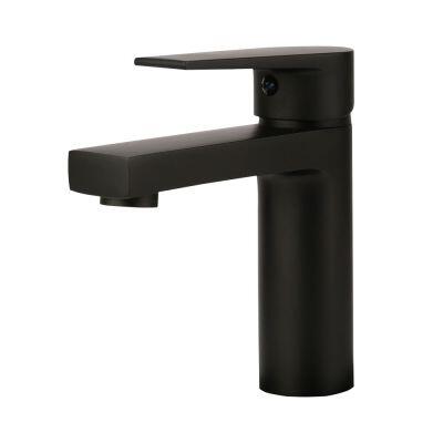 Torneira Misturador Monocomando para Banheiro de Mesa Bica Baixa Livo Black Matte Addra