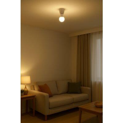 Lâmpada Bulbo Led Amarelo 9w E27 Bivolt 3000k Tramontina