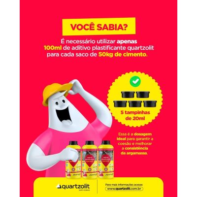 Aditivo Plastificante 1L Quartzolit