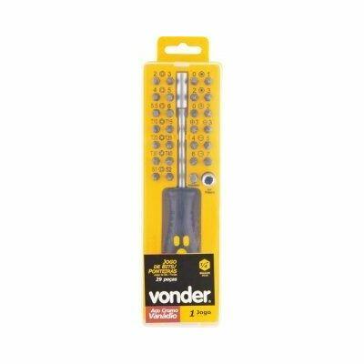 Jogo de Bits Vonder 1/4" com Chave 29 Peças Jogo de Bits Vonder 1/4" com Chave 29 Peças