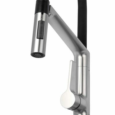 Torneira Misturador Monocomando para Cozinha de Mesa Concept Níquel Escovado Addra