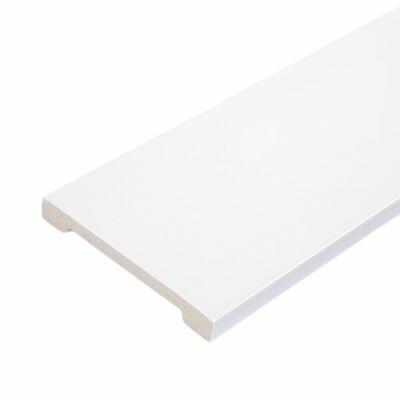 Rodap&eacute; Liso Branco 2,40m x 10cm M&aacute;laga