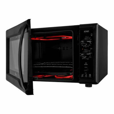 Forno El&eacute;trico Mesa Pop Grill Black 44l Fischer