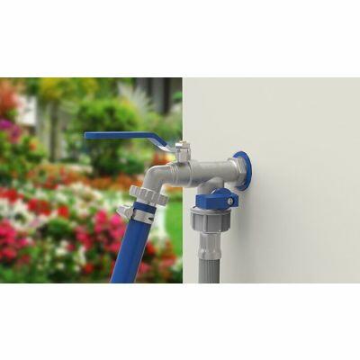 Torneira para Jardim Derivação 1/2" e 3/4" Niquelado Blukit