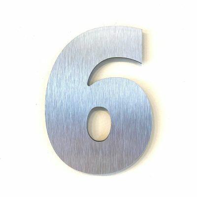 Numero Residencia 13cm Acm 6 Prata Esc Kami Acrilicos