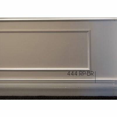 Rodapé Poliestireno Santa Luzia Clássica 444 9,6cmx2,4m Branco