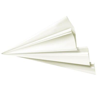 Meia Cana PVC 3,3cmx3,8cmx6m Branco Neve Plastilit
