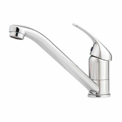 Torneira Misturador Monocomando para Cozinha de Mesa Bica Alta 1/2" Gota Mesa Cromado Addra