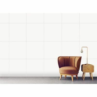 Piso Cer&acirc;mico Padua White Retificado Acetinado 67x67 Ilhabella