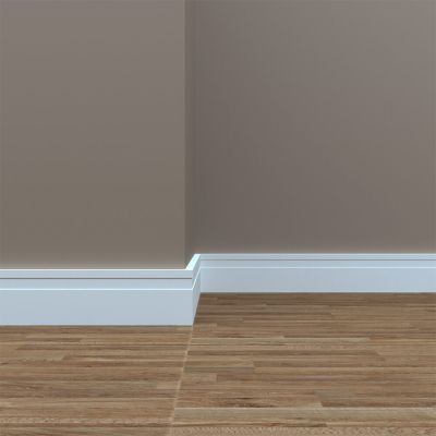 Rodapé EVA Autocolante 7cm x 5m RP16 Branco Meu Rodapé