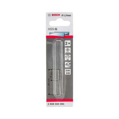 Broca Aço Rápido HSS-G DIN 338 para Metais 1,5x18mm Bosch