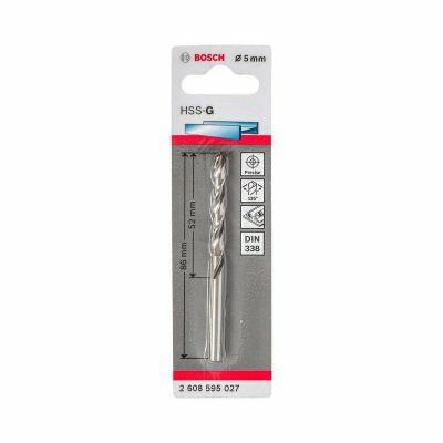Broca Aço Rápido HSS-G DIN 338 para Metais 5x52mm Bosch