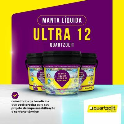 Impermeabilizante Manta Líquida Ultra 12 Branco 18Kg Quartzolit