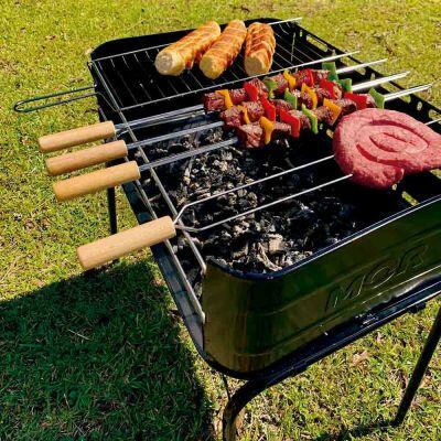 Churrasqueira Portátil a Carvão Araguaia 4 Espetos Mor