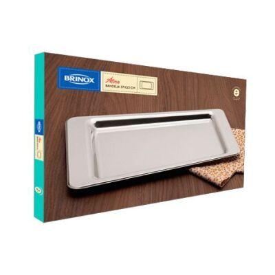 Bandeja Linha Atina Aço Inox 23x37 Brinox Bandeja Linha Atina Aço Inox 23x37 Brinox