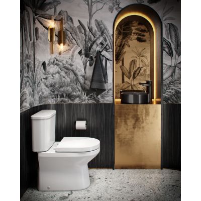 Kit Vaso Sanitário com Caixa Acoplada Acionamento Duplo 3/6L Span Round Branco Kohler