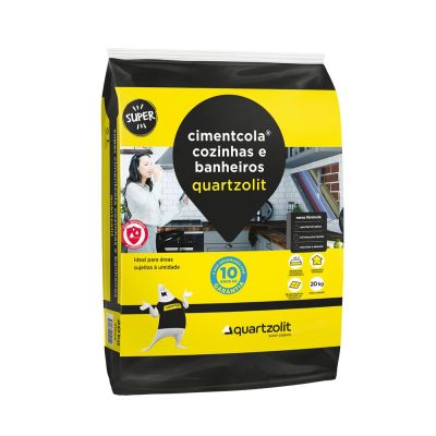 Argamassa Cozinhas/Banheiros 20kg Cinza Quartzolit