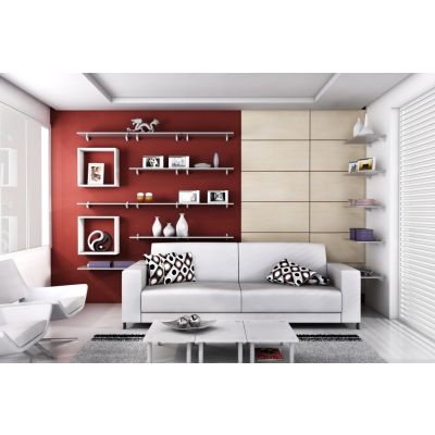 Prateleira Prat-K Concept com Suporte 20x100cm Branca