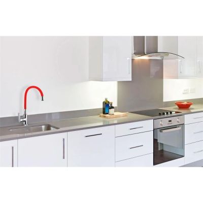 Torneira Misturador Monocomando para Cozinha de Mesa Bica Alta 1/2'' Color Flex Vermelho Addra