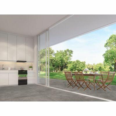 Piso Cerâmico Metrópole Dark Retificado Acetinado 91x91 Málaga