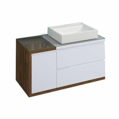 Gabinete para Banheiro Suspenso MDF/MDP com Tampo Linea Plus Branco/Ameixa 1m C-Linea Gabinete para Banheiro Suspenso MDF/MDP com Tampo Linea Plus Branco/Ameixa 1m C-Linea