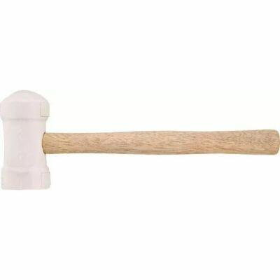 Martelo de Borracha Vonder 40mm Branco para Azulejista com Cabo de Madeira