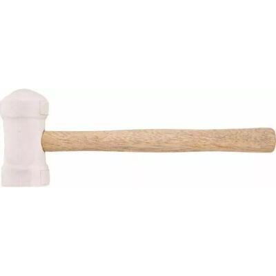 Martelo de Borracha Vonder 60mm Branco para Azulejista com Cabo de Madeira