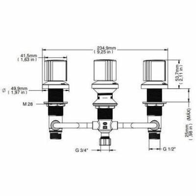 Misturador para Bidê 1/2" Itapema Bella Cromado Docol