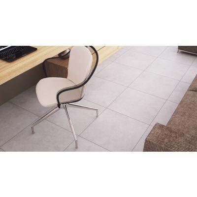 Porcelanato Polido York Retificado Soft Gray Classe A 90x90cm Portinari