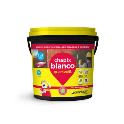 Adesivo Chapix Blanco para Argamassa e Chapisco 3,6L Quartzolit