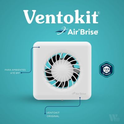 Exaustor Ventokit Air'Brise M160 Branco Bivolt Westaflex