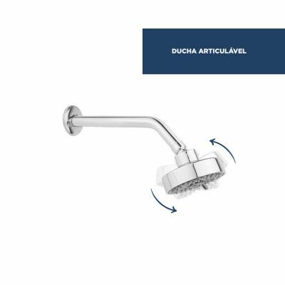 Chuveiro Florença Cromado 1/2" Addra