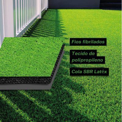 Grama Sintética 1x2m 20mm Verde Fascino